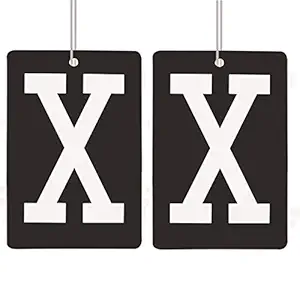 HOMEGINI X Sign Style Air Freshener Hanging Perfume for Car, Home, Office (Pack of 2)