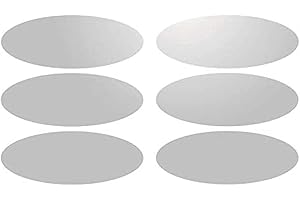 MYGOODPRICE 6 Bandes adhésives réfléchissantes pour signalisation sur casque 8x3 cm Blanc Réfléchissant