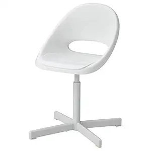 IKEA LOBERGET/SIBBEN Childrens Desk Chair for Childrens Reading Room, White