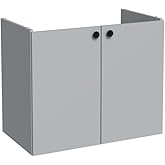 VitrA Shift T20 81001 Sink Cabinet with Lid, Ash Grey, 80 cm