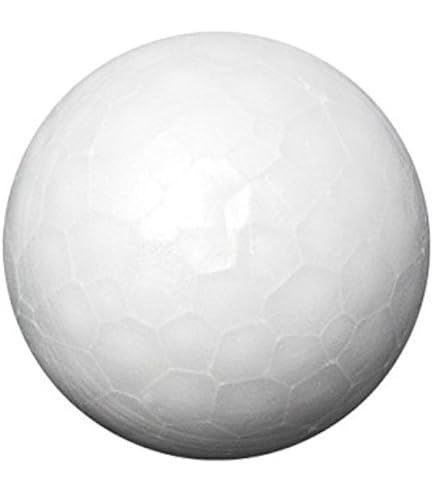 Milisten 50 stuks ronde piepschuimballen voor doe-het-zelf modellering, kunstprojecten, kerstdecoratie (stevig 5 cm