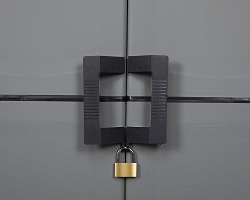 Ondis24 Kunststoffschrank Up Spind dunkelgrau anthrazit Aufbewahrungsschrank abschließbar mit Besenfach - 4