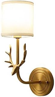 MCKI AC110-240 5 E14 Tiffany Simple Country Traditional,Classic Brass Feature for Mini Style Bulb Included,Uplight Wall Sconces Wall Light , 220-240v