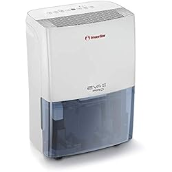 Inventor EVA II Pro ION 20L /Jour Déshumidificateur d'air Portable, Ioniseur, Sèche-Linge et Déshumidification Intelligente pour Une Basse Consommation d'Énergie, Hygrostat Intégré
