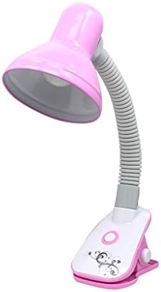 WSHFOR Student Desk Lamp, Eye Protection, Desk Bedroom Bed Lamp, Children Reading Lamp, Clip-on Desk Lamps, Pink 42*13cm