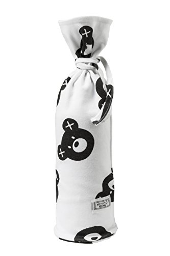 Preisvergleich Produktbild Meyco 518155 Wärmflaschenbezug (schmal) Bär X, schwarz / weiß