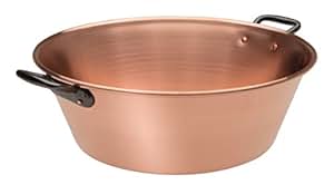 Kupfer Marmeladentopf Ø 38 cm - 9 Liter - Glatte Kupfer Dickwandig