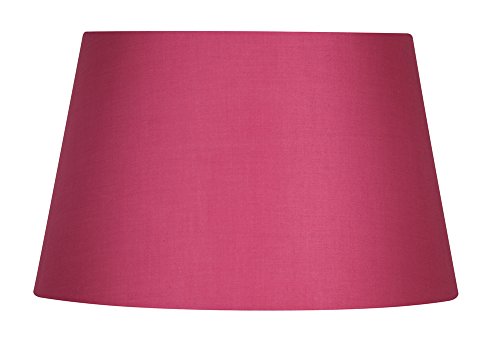 Oaks Lighting Lampenschirm, trommelförmig, aus Baumwolle, 30,5 cm Klassisch hot pink
