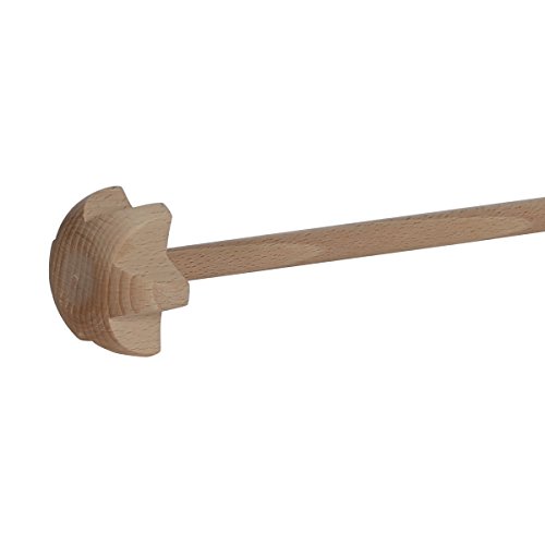 Bütic Holzquirl, Quirl, Rüherstab, Handrührer aus FSC-zertifiziertem Buche Holz, Artikelgröße:80 x 10 cm - 3