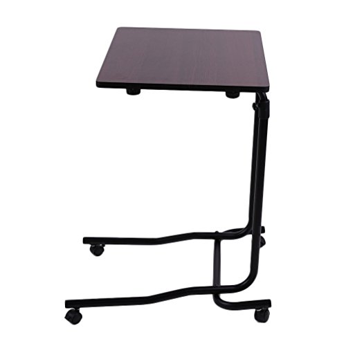 Homgrace Bedside Adjustable Computer Desk Table Castor Tilting