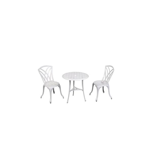 Chester 2 Seater Bistro Set - Set includes a bistro table and 2 chairs Made of cast aluminium Height can be adjusted Armchair without armrests - Image 3