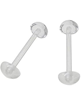 Jules Body Jewellery Zungen-Retainer-Set, transparent, 16 mm