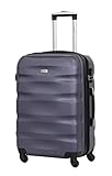 Valise Moyenne 65 cm - Alistair Fly - Abs Ultra Légère - Marque française - Garantie 2 Ans -SAV en France - Black Purple
