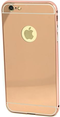 Mirror Bumper iPhone Case Mirrored Soft Case Mobile Phone Case Cover For Iphone 6/6S Plus Mirror, Black Ground gilt-edged 3D Bling Mobile Phone Case Bumper ULTRA SLIM Mirrored Cover Hard Back Thin Case Back Cover Phone Case for Apple Worlddig Ital