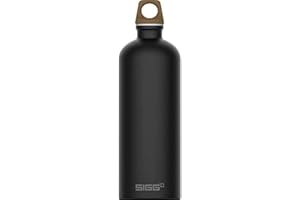 SIGG Traveller MyPlanet™ Direction Plain butelka na napoje (1,0 l), neutralna dla środowiska i zabezpieczona przed wyciekiem, lekka jak piórko butelka na napoje z aluminium, wyprodukowana w Szwajcarii