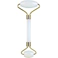 LDATY Jade Roller,Quartz Face Roller, Facial Beauty Roller Skin Care Tools, Massager for Face, Eyes, Neck,Gua Sha Soothes, Body Muscle Relaxing, Improve Eye Puffiness Remove Wrinkles