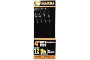 Guru QM1 4" Speed Stop Hair Rigs Barbless (Size 12 7lb)