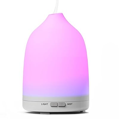 Holan Diffuseur d’huile essentielle, Holan 120 ml ultrasons Refroidir brume Humidifier / Diffuseur d’arômes avec mode brume réglable, choix multi-couleur de la lumière et Arrêt automatique