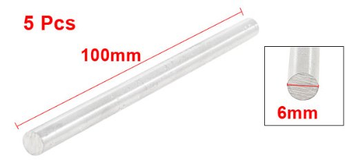 5 PCS 6 mm x 100 mm HSS High Speed Stahl Drehen Bars für CNC-Drehmaschine gedreht - 2