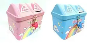 Stylie Modern Alternatives( Pack of 2 Piggy Bank) Unicorn Piggy Bank Unicorn Piggy Bank for Girls with Lock Unicorn Piggy Bank for Girls Stylish- Multi Color