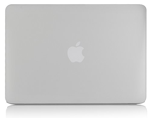 JAMMYLIZARD | Shell Cover für [ MacBook Air 13.3" A1369 / A1466 ] Zweiteilige Gummierte Hülle, KLAR / MILCHIG Matt