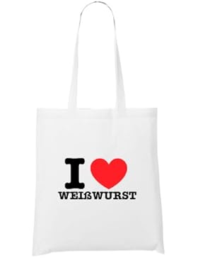 I Love Weißwurst Bag White
