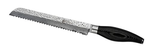 Wakoli Damastmesser (Brotmesser) japanischer Damaststahl VG-10, mit Holzverpackung, Wakoli Takko Serie - 2