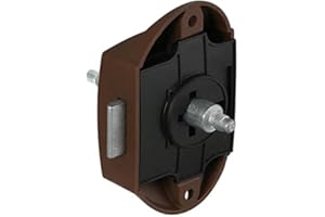 VECAM Serratura a Pulsante Marrone Push Lock per Bagno Camper