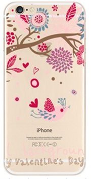 Novago iPhone 5, iPhone 5, iPhone SE NOVAGO Coque gel souple incassable et solide avec impression motif fantaisie de qualité (Oiseau rose)