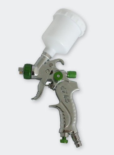 Mini HVLP Lackierpistole Spritzpistole Sprühpistole 602A mit V2A-Düse Malerpistole - 4