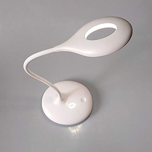 Preisvergleich Produktbild LQZ Augenschutz Tischlampe Schlafsaal Schreibtisch Nachttischlampe USB Lade Dreifarbiger Lichtschalter, Weiß