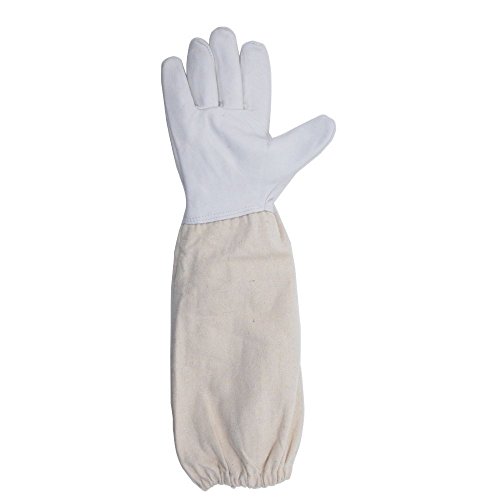G2PLUS Imker-Handschuhe Ziegenleder Imkerhandschuhe mit Belüfteten Handgelenken 48CM Perfekt für den Einsteiger Beekeeper - 3