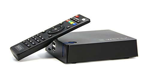 WeTek Streamer 4K Google Android Smart TV Box H265 AMLogic S905 Quad-core ARM® MaliTM-450 1 GB/8GB WIFI 802.11 B/G/N 2.4 GHz LAN 10/100 MBit/s HDMI 2.0 S-PDIF Salida óptica