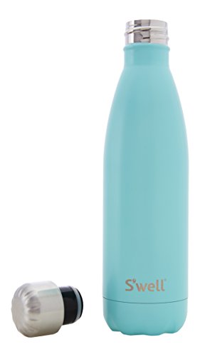 Swell Flasche Thermoskanne, Edelstahl, türkis, 7.11 x 7.11 x 26.4 cm