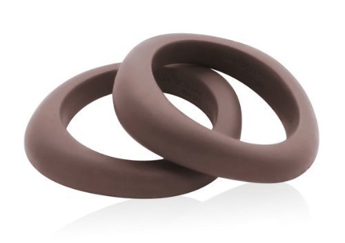 Preisvergleich Produktbild Jellystone-Design: asymetrischer Armreif als Beißring, mitternachtsblau