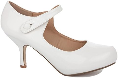 Womens Ladies Low MID Kitten Heel Strap Work Casual Smart Wedding Bridal Court Shoes Pumps Size