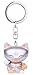 Produktbild Porte clé chat porte bonheur Mani the Lucky Cat gris collier corail