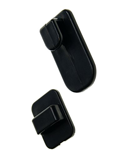 Ex-Pro® Schwarz Wand Aufbewahrung Haken Kunststoff Sticky Haken Halterung für TV Klimaanlage Fernbedienung - 5