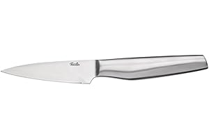 Fissler Essential Couteau à légumes en acier inoxydable (9,3 cm) Couteau à éplucher, inoxydable, passe au lave-vaisselle, couteau de cuisine polyvalent, très tranchant