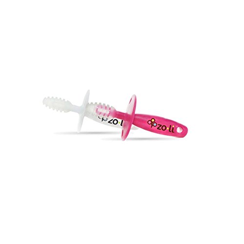 Zoli Chubby Gummy Gum Massager (Pink/White)