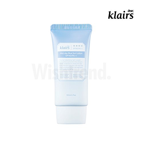KLAIRS Mid-Day Blue Sun Lotion SPF40 /PA++/ maintains moisture and clears skin with heat protection / not sticky