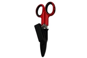 Gifaz Forbici Elettricista Made in Italy con Impugnatura Isolante Morbida, Lama in Acciaio Inox con Fodero (Microdentatura, 14 cm)