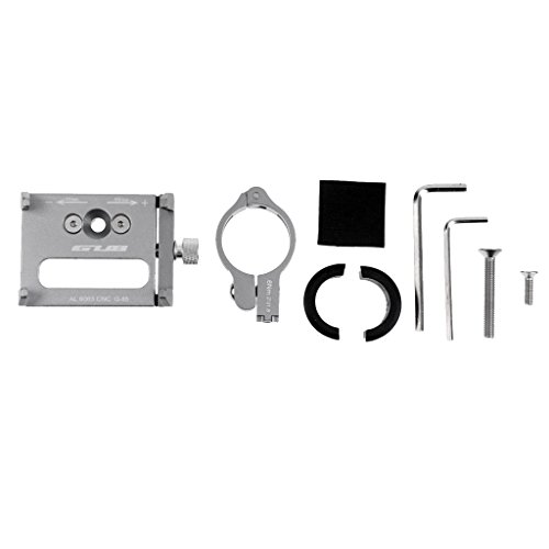 MagiDeal Universal Handy Halterung Drehbar Alu Geeignet FÃ¼r Fahrrad MTB Lenker - Silber