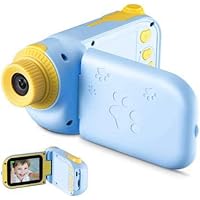 RUilY® Kids Camcorder 5MP 16MB Memory 2.4" TFT Screen Mini for Kids Camcorder Camera (Blue)