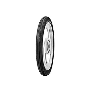 TVS Eurogrip Rib Plus Tube Tyre | Tube-Type Tyre For Scooter | For a Steady Grip and A Smooth Ride | Size: 2.50-16 6PR 41L TT | Colour Black