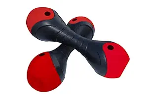 Aurion OVAL-2KG-(Black/RED Dumbbell Set for Men & Women, 2 Kg Set of 2 (Red)