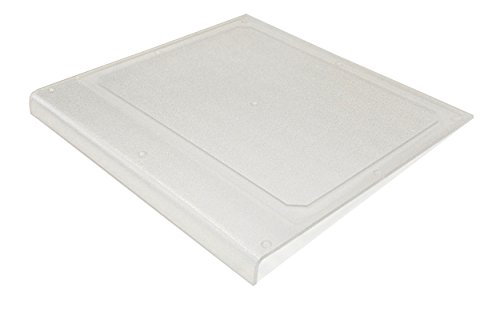 Moha Moderne Haushaltwaren AG 42168 48 x 50 cm-Schneidbrett mit Saftrille, weiß