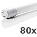 Produktbild 80 x AEG121060 LED Röhre Tube 10W T8 G13 59cm inkl. Starter+Splitterschutz 4000K