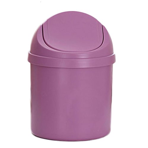 fablcrew Mini Trash kann Creative Desktop Schütteln Mülleimer Mülleimer Schreibtisch Aufbewahrungsbox für Home, plastik, violett, 19.5CM*14CM fablcrew Mini Trash kann Creative Desktop Schütteln Mülleimer Mülleimer Schreibtisch Aufbewahrungsbox für Home, plastik, violett, 19.5CM*14CM