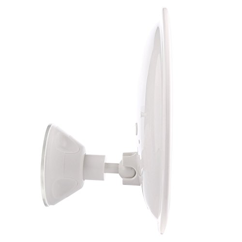 Kosmetikspiegel mit LED Beleuchtung,iHome&iLife LED Beleuchtung Badspiegel Drehspiegel Lade Saugnapf Spiegel 7-Fach Schminkspiegel Rasierspiegel Kosmetikspiegel Im Badezimmer Für Bad Dusche - 4